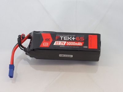 DYMOND F-TEK+ 6S 5000mAh (22,2V) 40C LiPo Pack with LED Indicator (EC5) - HORIZON HOBBY - R�f�rence: HSF03199107