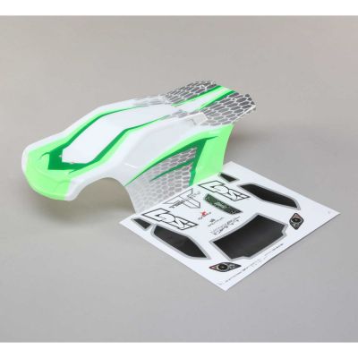 Body Set, Painted: TENACITY T WHITE/GREEN - HORIZON HOBBY - R�f�rence: LOS230044
