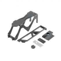 Baja Rey - Support batterie, porte, verrou et cales 2S - HORIZON HOBBY - Référence: LOS231006