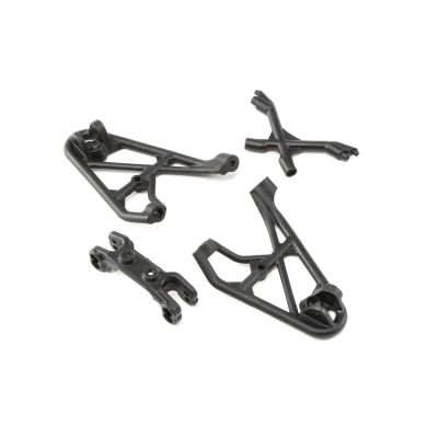Rock Rey - Support d'amorisseurs av, protection et support biellette de carrossage - HORIZON HOBBY - R�f�rence: LOS231022