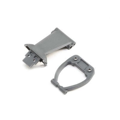 Front Bumper/Skid Plate&Support,Gray: Rock Rey - HORIZON HOBBY - R�f�rence: LOS231040