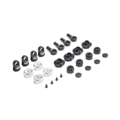 Baja Rey - Chapes d'amortisseurs, bouchons sup�rieurs et pistons - HORIZON HOBBY - R�f�rence: LOS233001