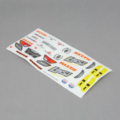Rock Rey -  Planche de d�coration jaune fluo - HORIZON HOBBY - R�f�rence: LOS239001