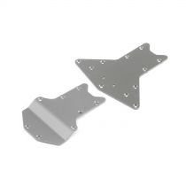 Skid Plate Set,Front/Rear:  LST 3XL-E - HORIZON HOBBY - Référence: LOS241022