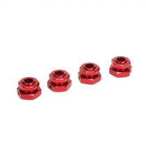 XXL-2 GAS - Hexagones de roues 20mm, rouges  - HORIZON HOBBY - Référence: LOS242000