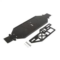 DBXL-E - Châssis avec plaque de renfort 4mm, noir - HORIZON HOBBY - Référence: LOS251050