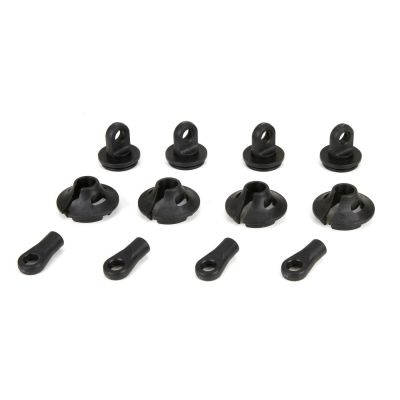 1/5 4WD - Chappe/coupelle et clips d'amortisseurs (2) - HORIZON HOBBY - R�f�rence: LOS253006