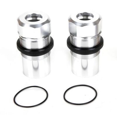 Fr/Rr Shock Body, Cap, AL, Slvr(2): MTXL - HORIZON HOBBY - R�f�rence: LOS253019