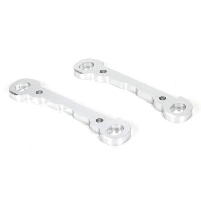 Hinge Pin Braces, Front, Alum, Silver, MTXL (2) - HORIZON HOBBY - R�f�rence: LOS254030