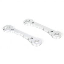 Hinge Pin Braces, Front, Alum, Silver, MTXL (2) - HORIZON HOBBY - Référence: LOS254030