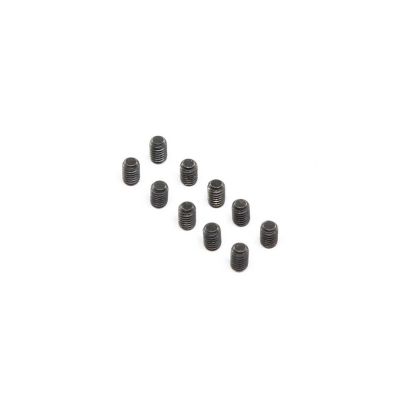 Set Screws, Stl, BO, Flat Point, M4 x 6mm (10) - HORIZON HOBBY - R�f�rence: LOS255021