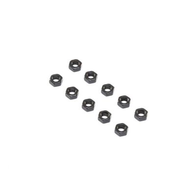 Flat Nut, Stl, M4 (10) - HORIZON HOBBY - R�f�rence: LOS255024