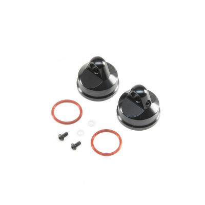 Shock Cap, Aluminum, Black (2): LST/2, 3XL-E - HORIZON HOBBY - R�f�rence: LOS343000