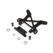 DBXL, MTXL - Supports d'amortisseurs avant noir aluminium - HORIZON HOBBY - Référence: LOS354004