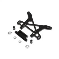 DBXL, MTXL - Supports d'amortisseurs arrière noir aluminium - HORIZON HOBBY - Référence: LOS354005