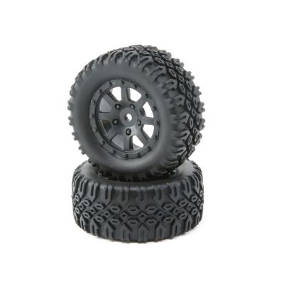 Mini 8IGHT-DB - Pneus av/arr., mont�s (2) - HORIZON HOBBY - R�f�rence: LOS41007