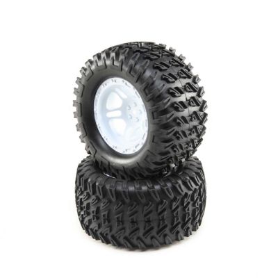 Tires, Mounted (2): TENACITY Monster Truck - HORIZON HOBBY - R�f�rence: LOS43017