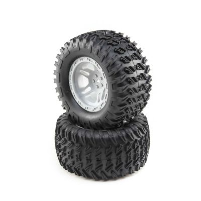 Tires, Mounted Grey (2): TENACITY Monster Truck - HORIZON HOBBY - R�f�rence: LOS43021