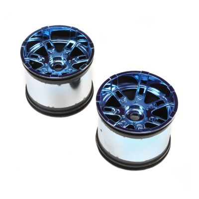 Wheel, 17mm, Black Chrome (2): LST 3XL-E - HORIZON HOBBY - R�f�rence: LOS44001