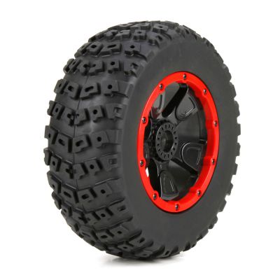1/5 4WD - Pneu mont� sur jante (g et d ) La paire - HORIZON HOBBY - R�f�rence: LOS45004