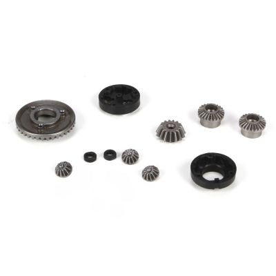 Mini 8IGHT -set de corps de diff et entretoises av/arr - HORIZON HOBBY - R�f�rence: LOSB1923