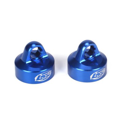 5ive-T -Bouchons d'amortisseus, bleu (2) - HORIZON HOBBY - R�f�rence: LOSB2858