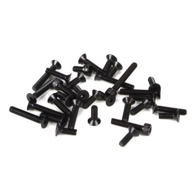 5ive-T -Assortiment de vis M4 � t�te frais�e (32) - HORIZON HOBBY - R�f�rence: LOSB6465