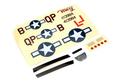 Decal Sheet: Ultra-Micro P-51D Mustang with AS3X - HORIZON HOBBY - R�f�rence: PKZU2402