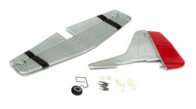 Complete Tail w/Accessories: UM P51D Mustang AS3X - HORIZON HOBBY - R�f�rence: PKZU2425