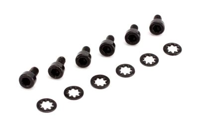 Vis BTR et rondelles pour t�te de servos � pignon m�tal (6) - HORIZON HOBBY - R�f�rence: SPMA4043