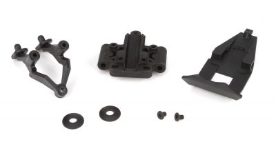 24 - Cale de pincement  et pare choc avant , support d'aileron  - HORIZON HOBBY - R�f�rence: TLR231022
