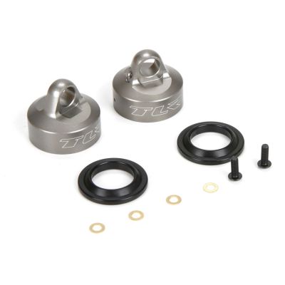 8IGHT 4.0 - Bouchons d'amortisseurs 16mm � �mulsion, Aluminium (2) - HORIZON HOBBY - R�f�rence: TLR243034