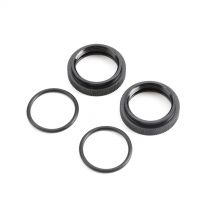 Shock Adjuster Nut w/O-ring, AL, Blk(2):5B,5T,MINI - HORIZON HOBBY - Référence: TLR253000