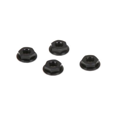 �crou stri� M4 taille basse en aluminium, noir (4) - HORIZON HOBBY - R�f�rence: TLR336003