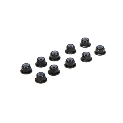 �crou auto-frein� �paul� M3 en aluminium, noir (10) - HORIZON HOBBY - R�f�rence: TLR336005