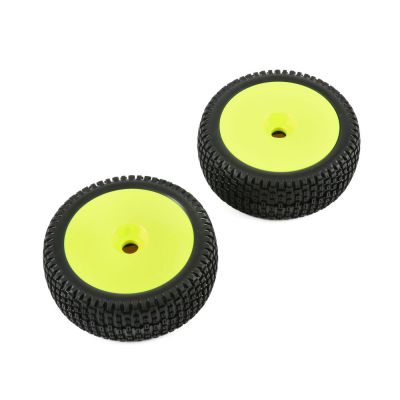 5IVE-B - Pneus et jante mont�s, jaune (2) - HORIZON HOBBY - R�f�rence: TLR45004