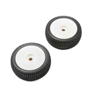 5IVE-B - Pneus et jante mont�s, blanc (2) - HORIZON HOBBY - R�f�rence: TLR45005