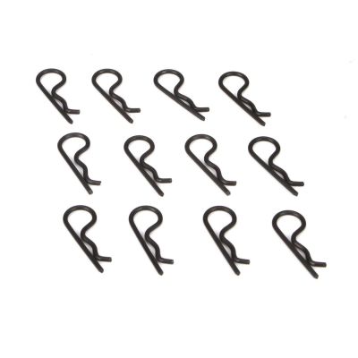 22 -Clips de carrosserie (12), noirs - HORIZON HOBBY - R�f�rence: TLR8202