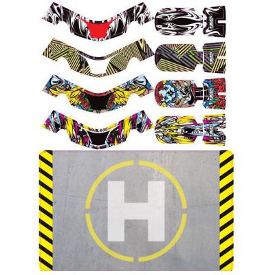 FAZE - Set de Skins Upgrade 2 (4 skins) avec h�liport - HORIZON HOBBY - R�f�rence: UPG7604