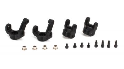 SLK - Fus�es et �triers porte fus�es avant avec visserie - HORIZON HOBBY - R�f�rence: VTR214016