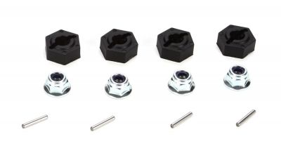 Twin Hammers -Ecrous frein et goupilles pour hexagone moul�s 12mm - HORIZON HOBBY - R�f�rence: VTR232022