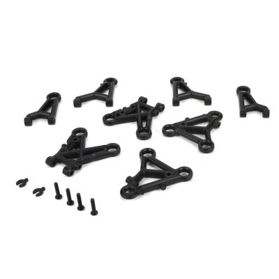 Jeu de bras de suspension inf�rieur et sup�rieur AV/ARR - HORIZON HOBBY - R�f�rence: VTR234014