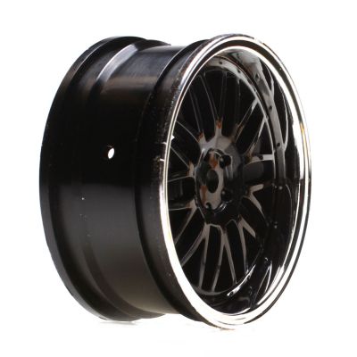 Jante nid d'abeille � d�port AV 54x26mm, noire/chrome (2) - HORIZON HOBBY - R�f�rence: VTR43003