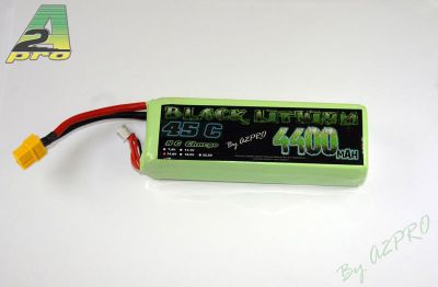 ACCU LIPO BLACK LITHIUM 4400MAH 45C 4S