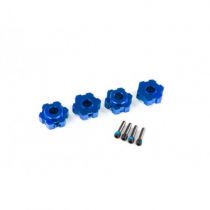 HEXAGONES DE ROUES ALU ANODISÉS BLEU (2) MAXX - TRAXXAS TRX8956X