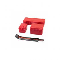 Set de 3 Valises de Protection - Rouge