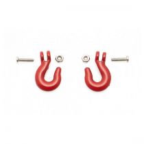 Crochet de cable de remorquage rouge (x2) 1/10 HT-SU1801038