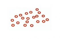 HB RACING ALUMINUM WASHER 3x6x1.0mm (ORANGE/20pcs)