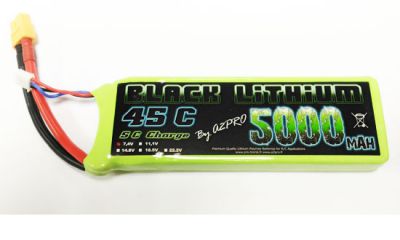 Accu LiPo Black Lithium 5000mAh 45C 2S de BLACK LITHIUM