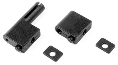 386200 Support composite pour servo et antenne - Pi�ce d�tach�e XRAY